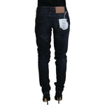 Acht Blue Cotton Skinny Low Waist Women Casual Denim Jeans PAN72693- 26