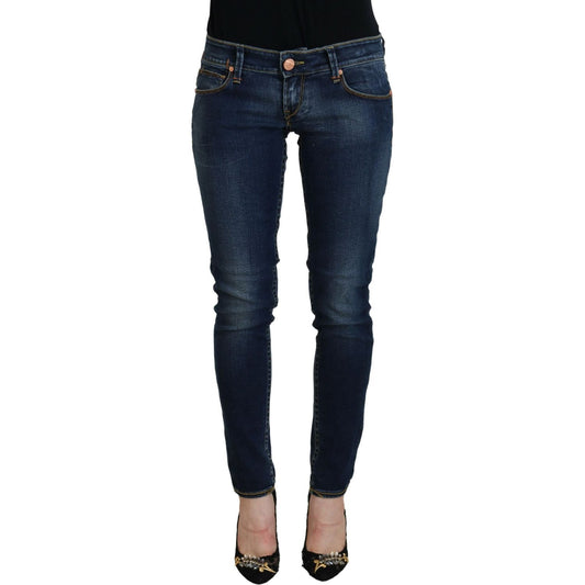 Acht Blue Cotton Low Waist Skinny Women Casual Jeans PAN74074- 26