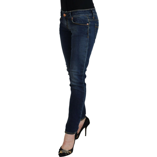 Acht Blue Cotton Low Waist Skinny Women Casual Jeans PAN74074- 26
