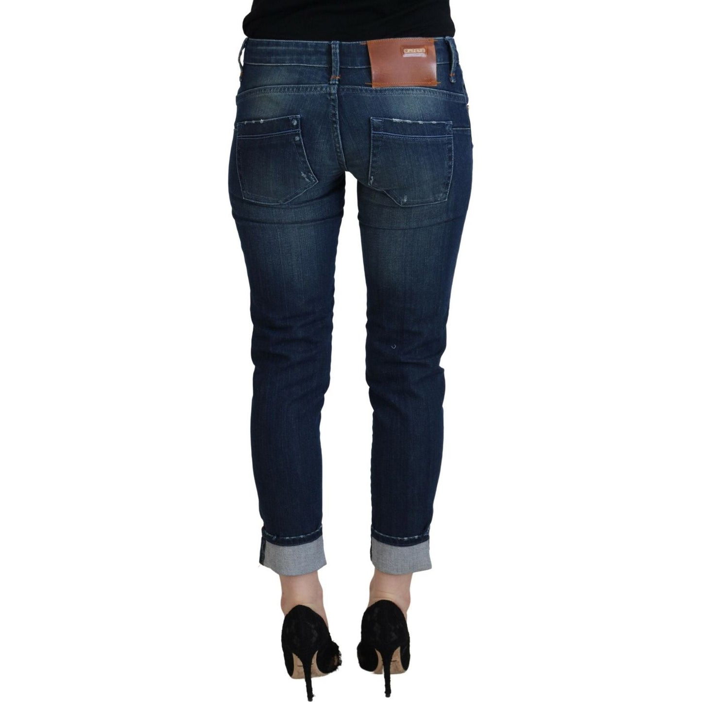 Acht Blue Cotton Slim Fit Women Casual Denim Jeans PAN74096- 26