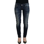 Acht Blue Washed Cotton Slim Fit Women Denim Jeans PAN74114- 26