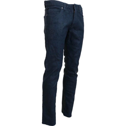Exte Blue Cotton Tapered Slim Fit Men Casual Denim Jeans PAN74682-48