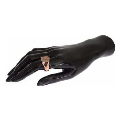 Nialaya Pink Gold 925 Silver Authentic Clear Ring Nialaya