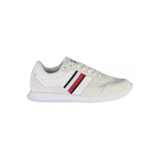 Tommy Hilfiger White Polyester Sneaker 1728,67465543840,Athletic - Sneakers - Shoes,Clothing,EU45/US12,Men,Men - Shoes,New with tags,Shoes,Sneakers - Men - Shoes,Sneakers - Shoes,Sport Shoes (athletic shoes) - Sportswear - Clothing,Sportswear - Clothing,T