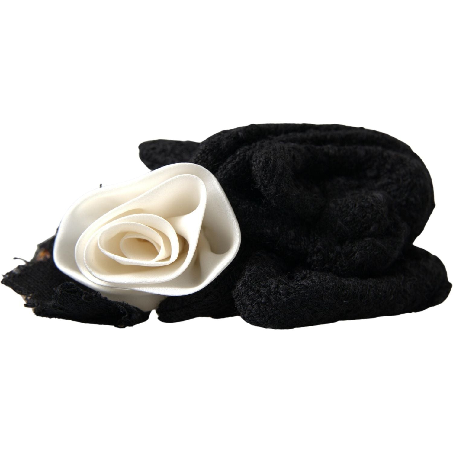 Dolce & Gabbana Diadem Headband Tiara White Rose Crystal Hair Gold