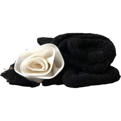 Dolce & Gabbana Diadem Headband Tiara White Rose Crystal Hair Gold Dolce & Gabbana