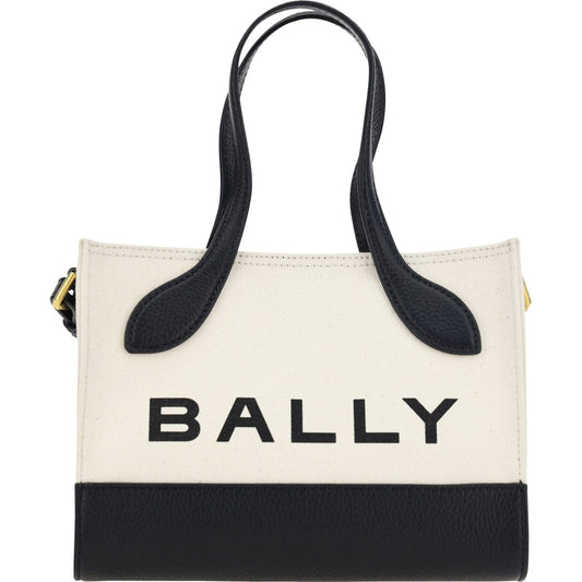 Bally White and Black Leather Mini Handbag Bally