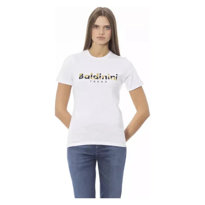 Baldinini Trend White Cotton Women T-Shirt