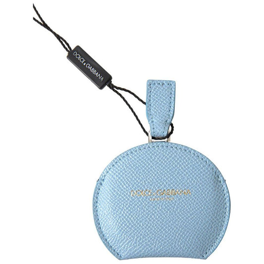 Dolce & Gabbana Light Blue Calfskin Leather Mirror Holder smy101192