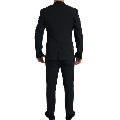 Dolce & Gabbana Black 2 Piece Double Breasted SICILIA Suit