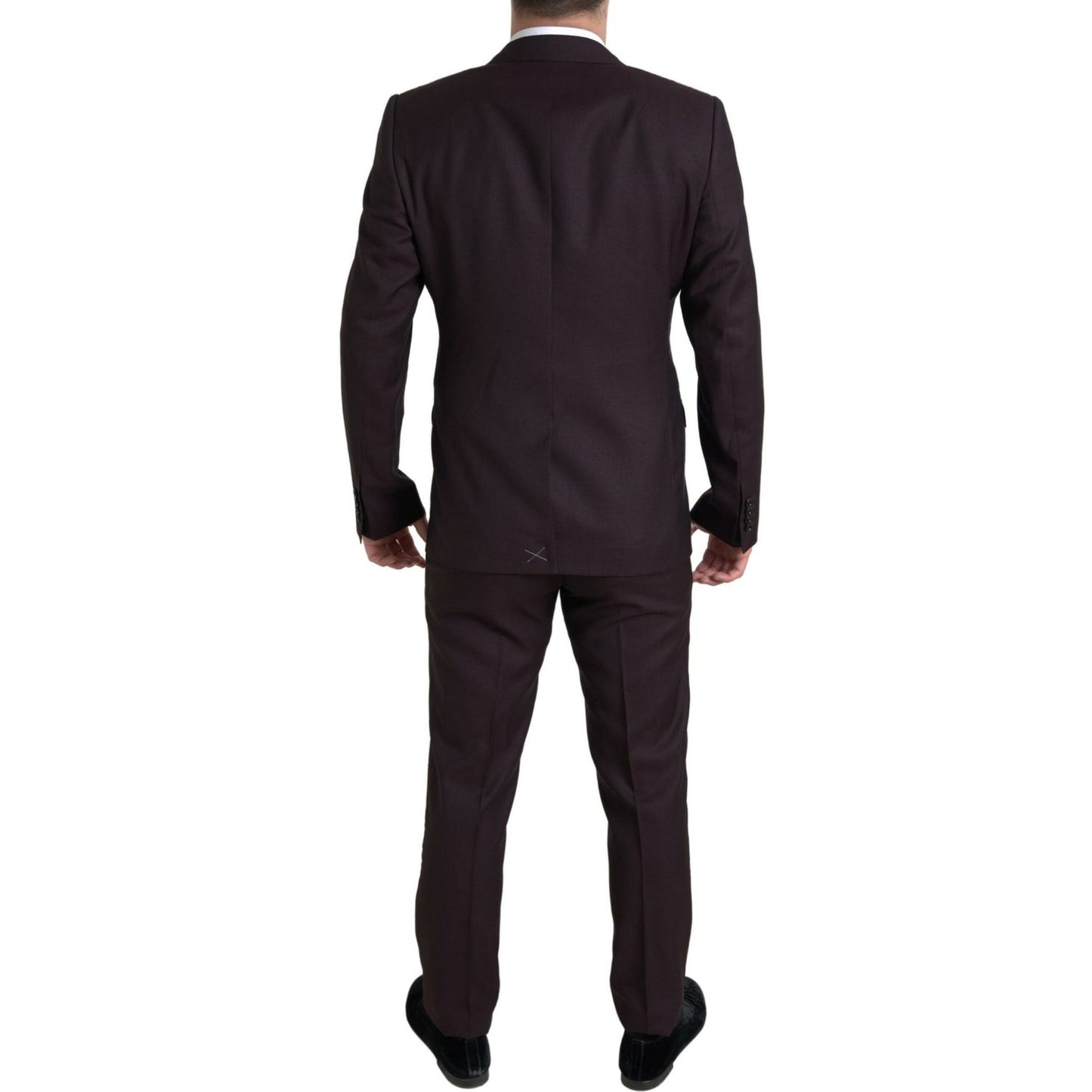Dolce & Gabbana Maroon 2 Piece Single Breasted MARTINI Suit