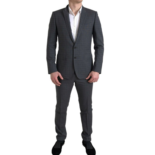 Dolce & Gabbana Gray 2 Piece Single Breasted MARTINI Suit