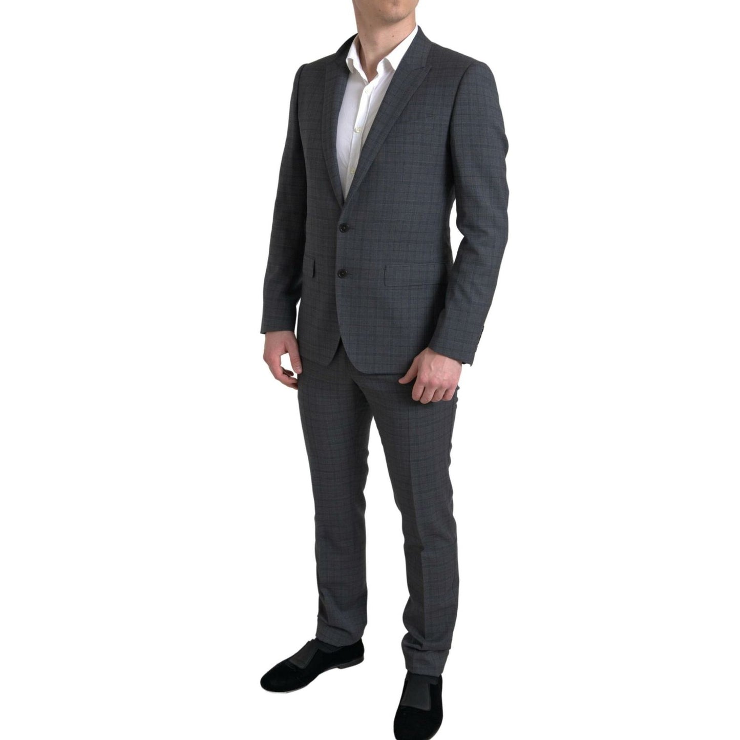 Dolce & Gabbana Gray 2 Piece Single Breasted MARTINI Suit