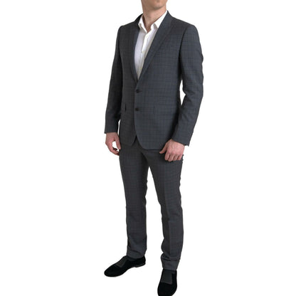 Dolce & Gabbana Gray 2 Piece Single Breasted MARTINI Suit