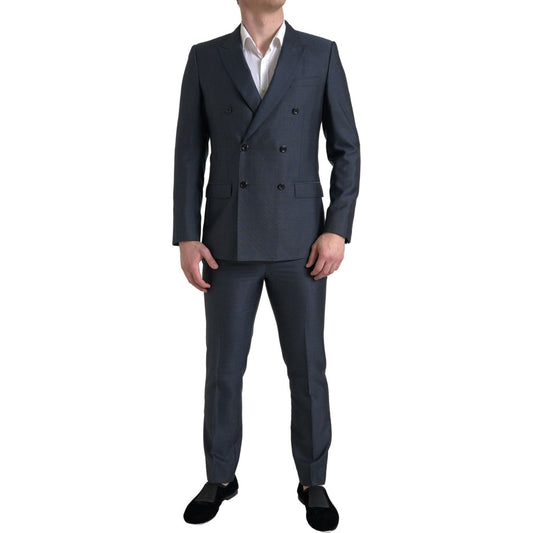 Dolce & Gabbana Blue 2 Piece Double Breasted MARTINI Suit KOS2203-48