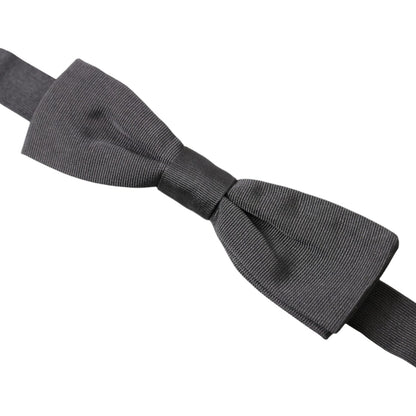 Dolce & Gabbana Dark Gray Silk Adjustable Neck Men Papillon Bow Tie 1728,67345645728,Accessories,Bowties - Ties and Formal Accessories - Accessories,Dark gray,Dolce & Gabbana,Material: 100% Silk,Men,Men - Accessories,New with tags,Ties & Bowties - Men - A
