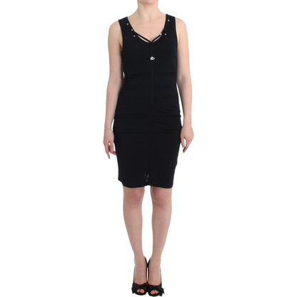 Roccobarocco Black pencil sheath dress 1728,67345645728,Black,Clothing,Dresses - Clothing,Dresses - Women - Clothing,IT46|XL,IT48|XXL,Material: Cotton Blended,Midi - Dresses - Clothing,New with tags,Roccobarocco,Sleeveless - Dresses - Clothing,Women,Women