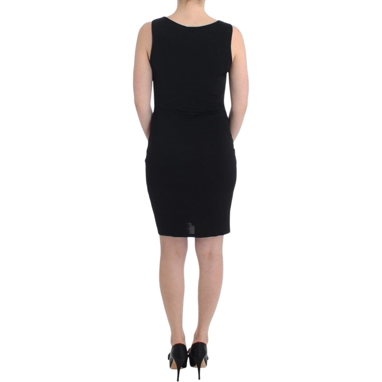 Roccobarocco Black pencil sheath dress 1728,67345645728,Black,Clothing,Dresses - Clothing,Dresses - Women - Clothing,IT46|XL,IT48|XXL,Material: Cotton Blended,Midi - Dresses - Clothing,New with tags,Roccobarocco,Sleeveless - Dresses - Clothing,Women,Women
