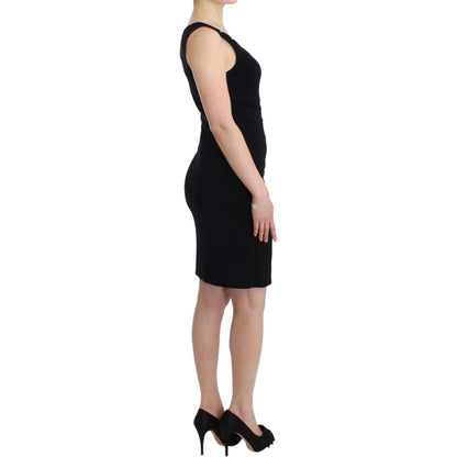Roccobarocco Black pencil sheath dress 1728,67345645728,Black,Clothing,Dresses - Clothing,Dresses - Women - Clothing,IT46|XL,IT48|XXL,Material: Cotton Blended,Midi - Dresses - Clothing,New with tags,Roccobarocco,Sleeveless - Dresses - Clothing,Women,Women
