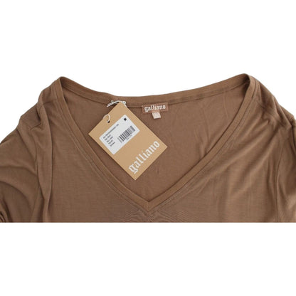 John Galliano Brown shortsleeved top John Galliano