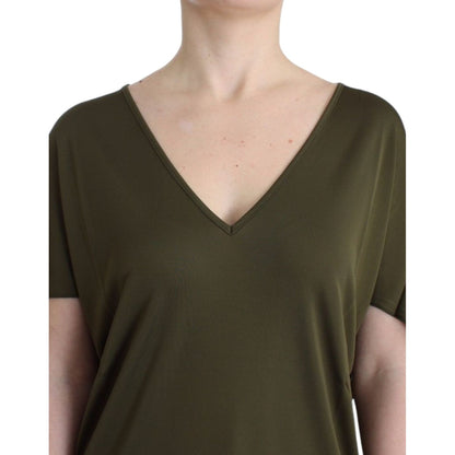 John Galliano Green shortsleeved blouse top John Galliano