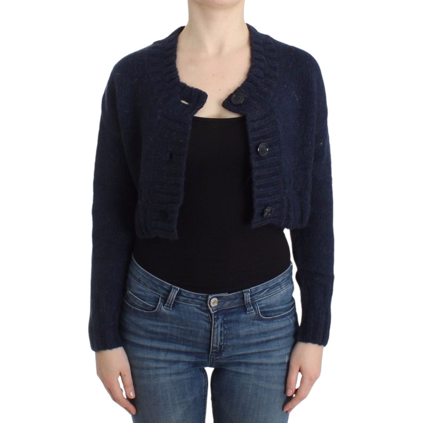John Galliano Blue cropped cardigan John Galliano