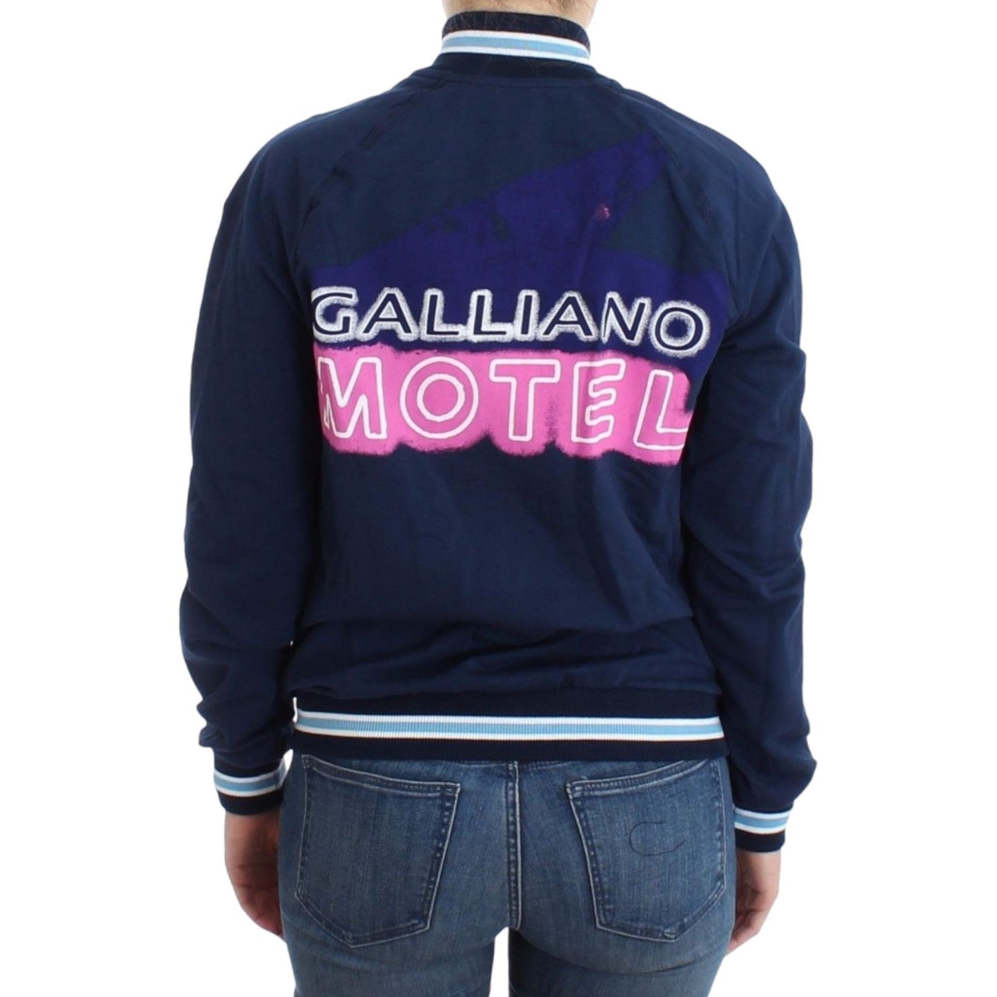 John Galliano Blue zip cotton cardigan John Galliano