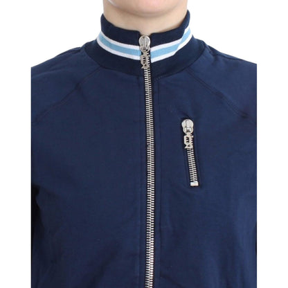 John Galliano Blue zip cotton cardigan John Galliano