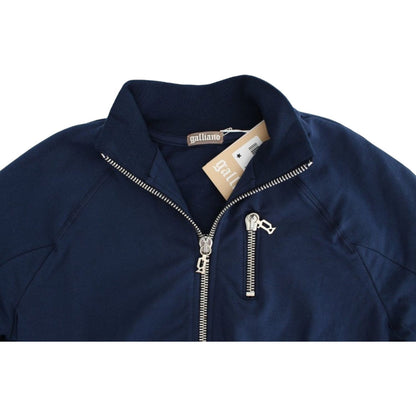 John Galliano Blue zip cotton cardigan John Galliano