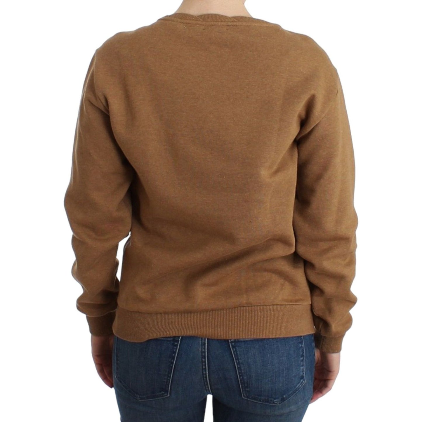 John Galliano Brown Crewneck Cotton Sweater John Galliano