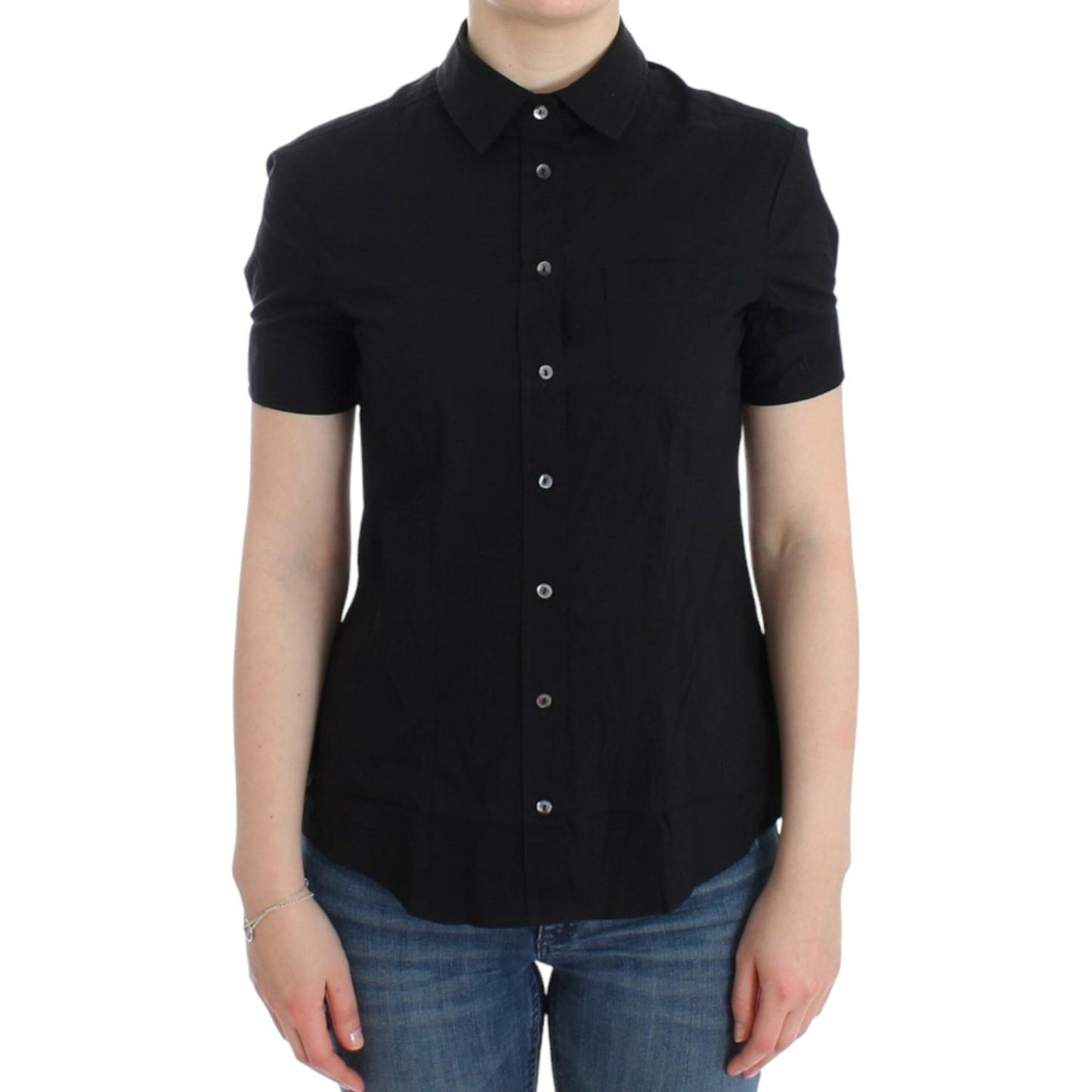 John Galliano Black cotton shirt top John Galliano