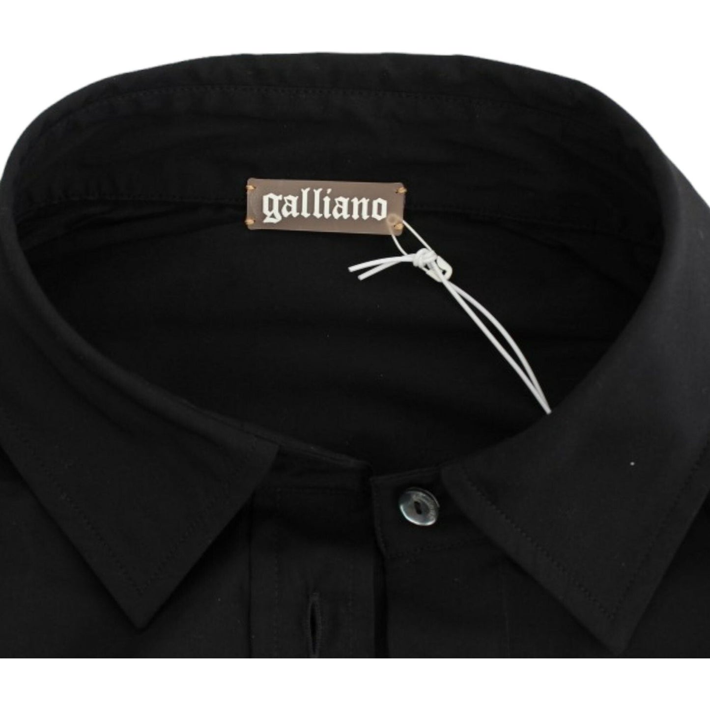 John Galliano Black cotton shirt top John Galliano