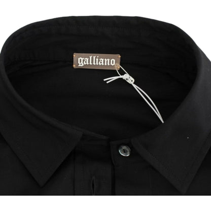John Galliano Black cotton shirt top John Galliano
