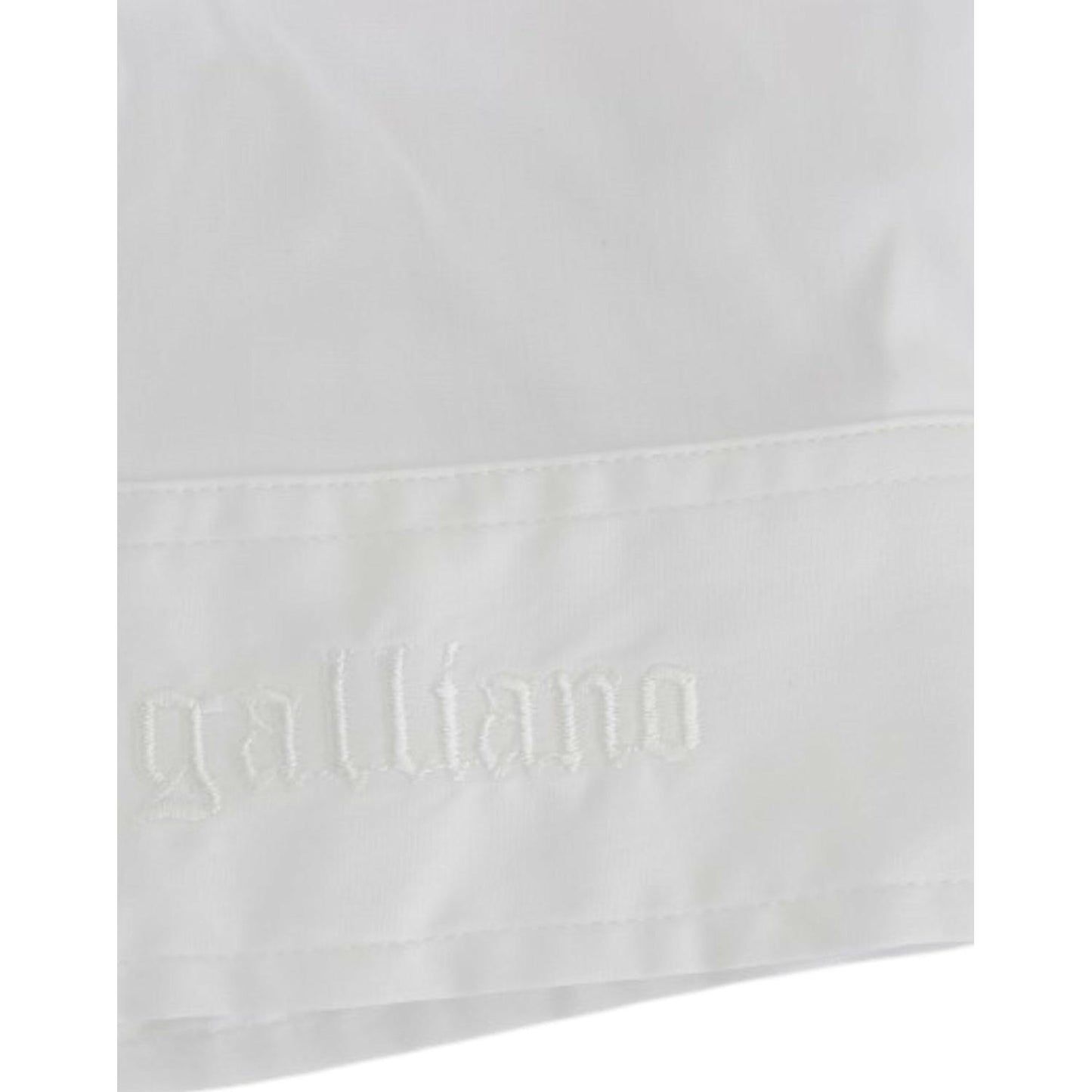 John Galliano White Cotton Shirt Top John Galliano