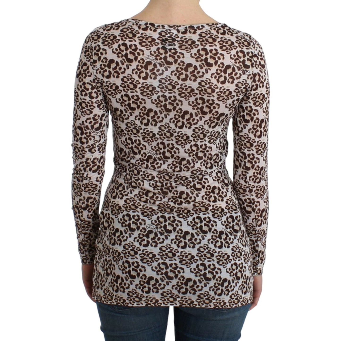 Cavalli Brown longsleeved lace top Cavalli
