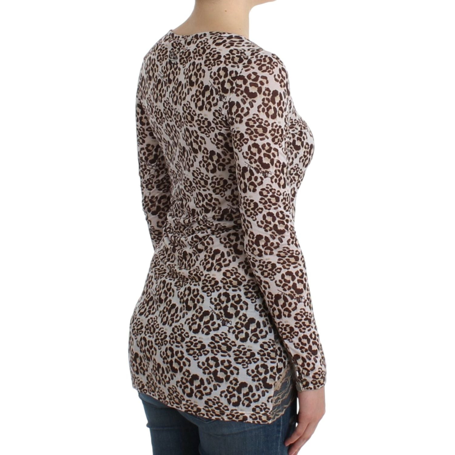 Cavalli Brown longsleeved lace top