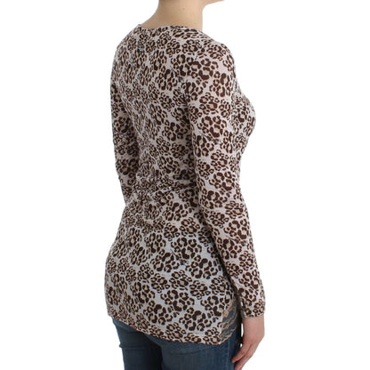 Cavalli Brown longsleeved lace top Cavalli