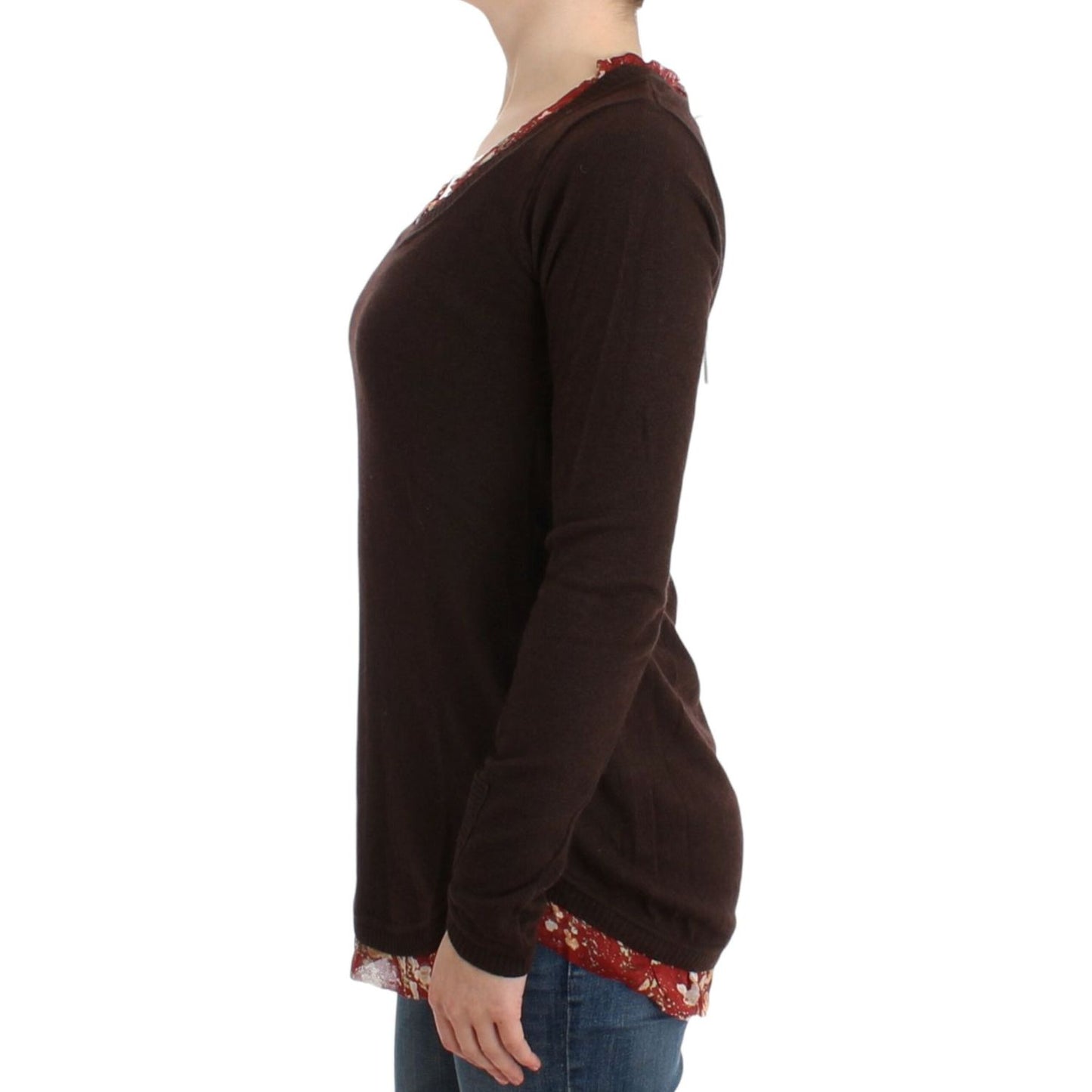 Cavalli Brown crewneck sweater Cavalli