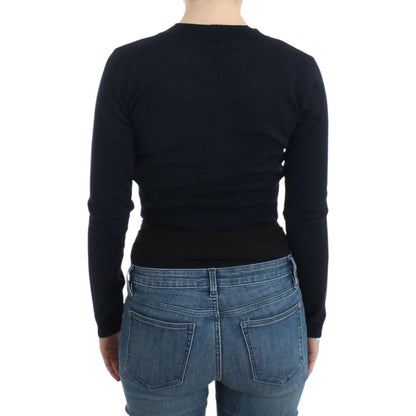 Cavalli Black cropped wool cardigan Cavalli