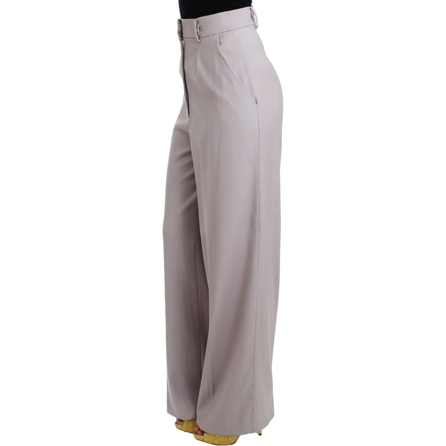 Cavalli Gray high waist pants Cavalli