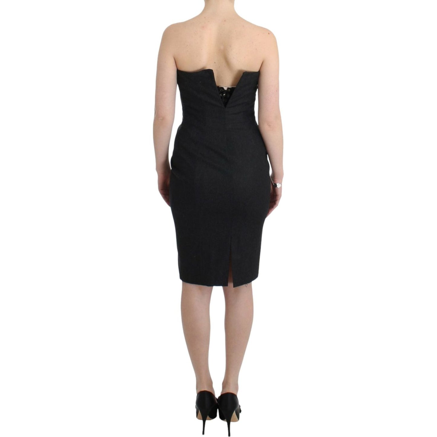 Cavalli Gray strapless dress Cavalli