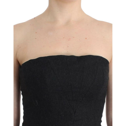 Cavalli Gray strapless dress Cavalli