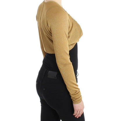 Cavalli Gold embellished gold shrug Cavalli
