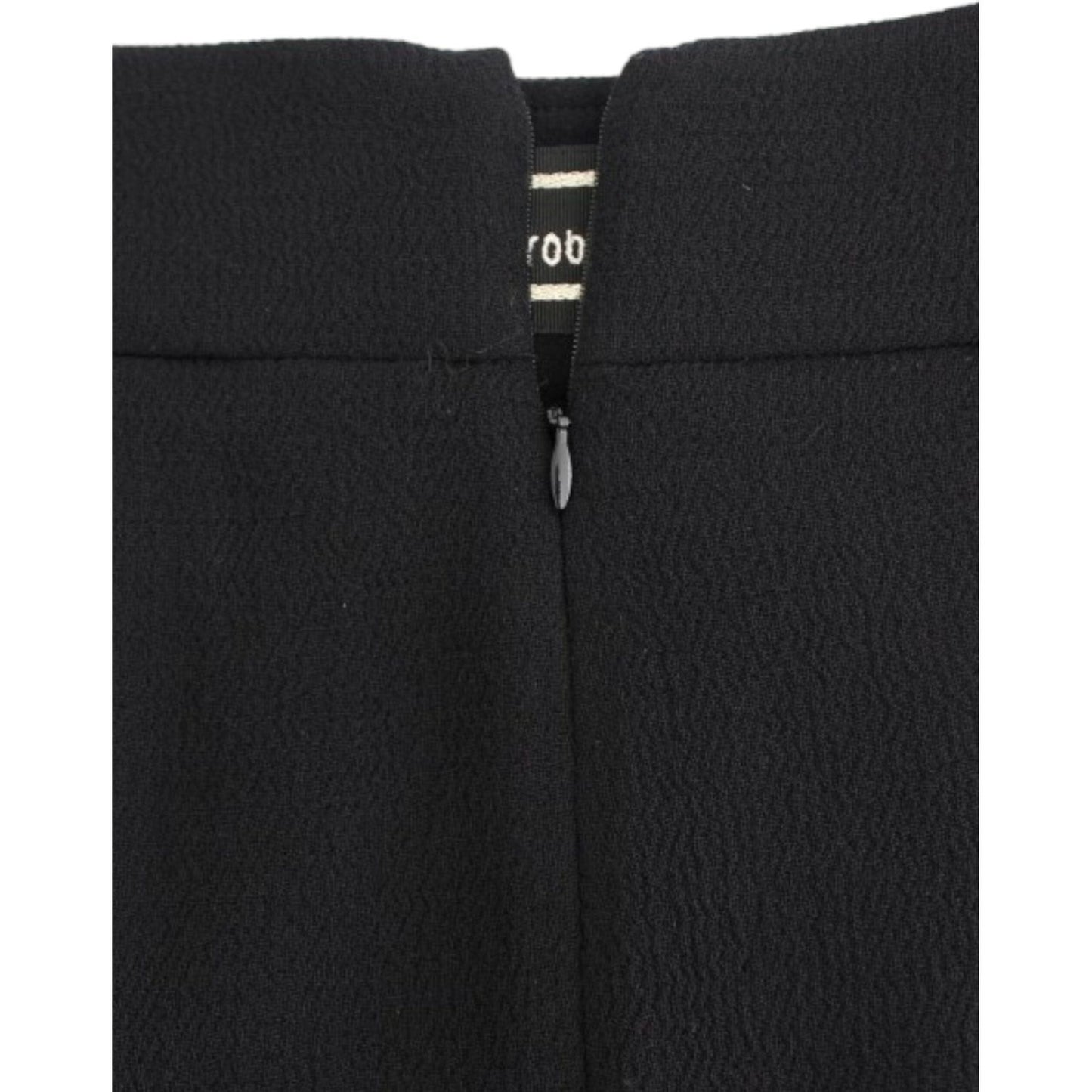 Cavalli Black wool pencil skirt Cavalli