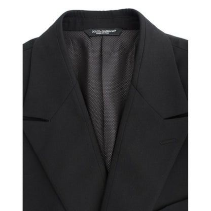 Dolce & Gabbana Black wool slim fit blazer
