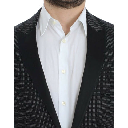 Dolce & Gabbana Black wool slim MARTINI blazer