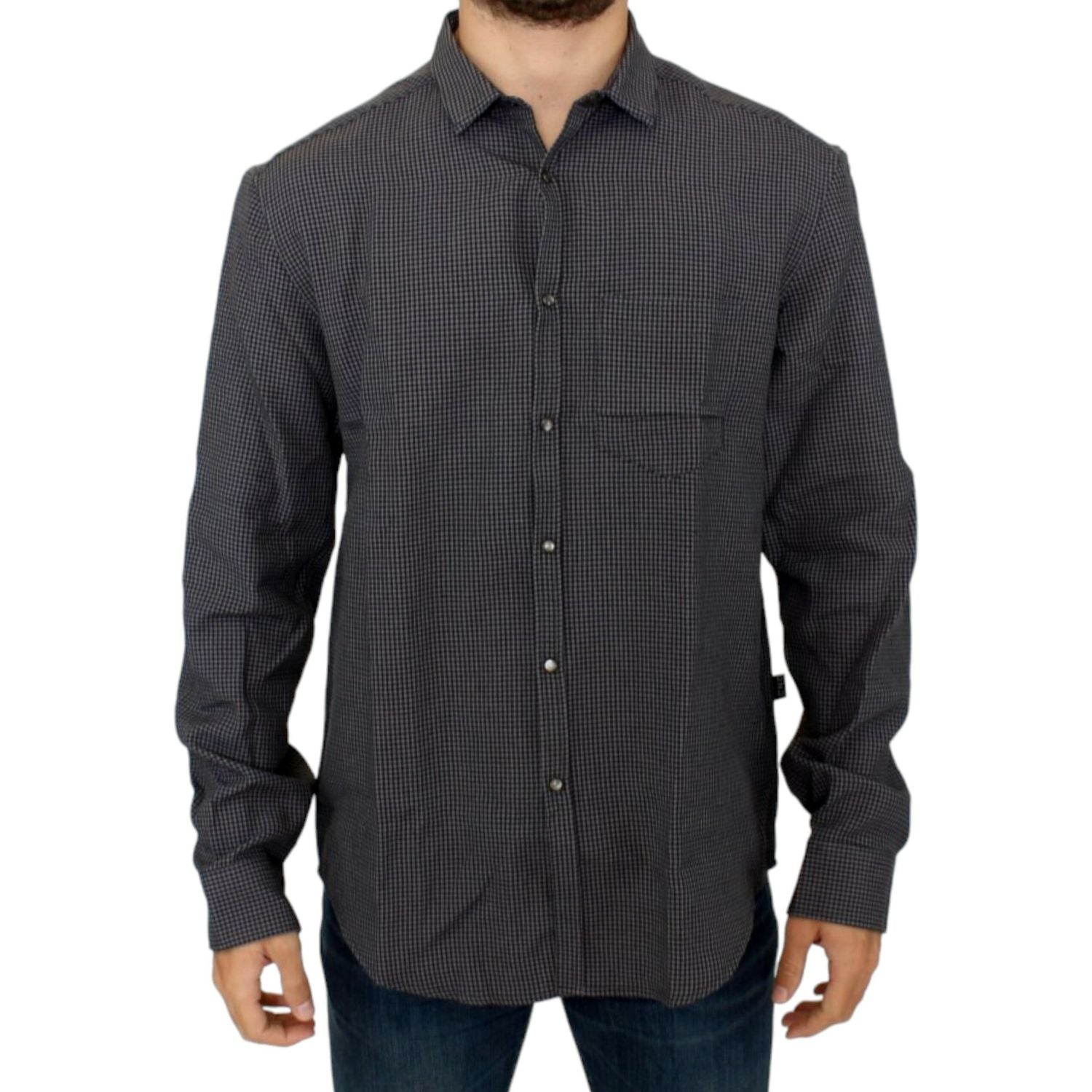 Costume National Gray linen casual shirt