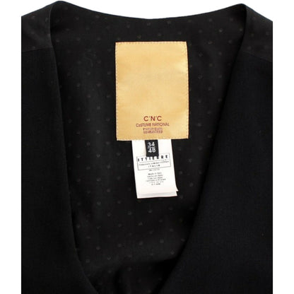 Costume National Black wool blend casual vest Costume National
