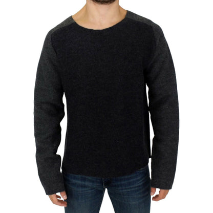 Costume National Gray wool crewneck sweater Costume National