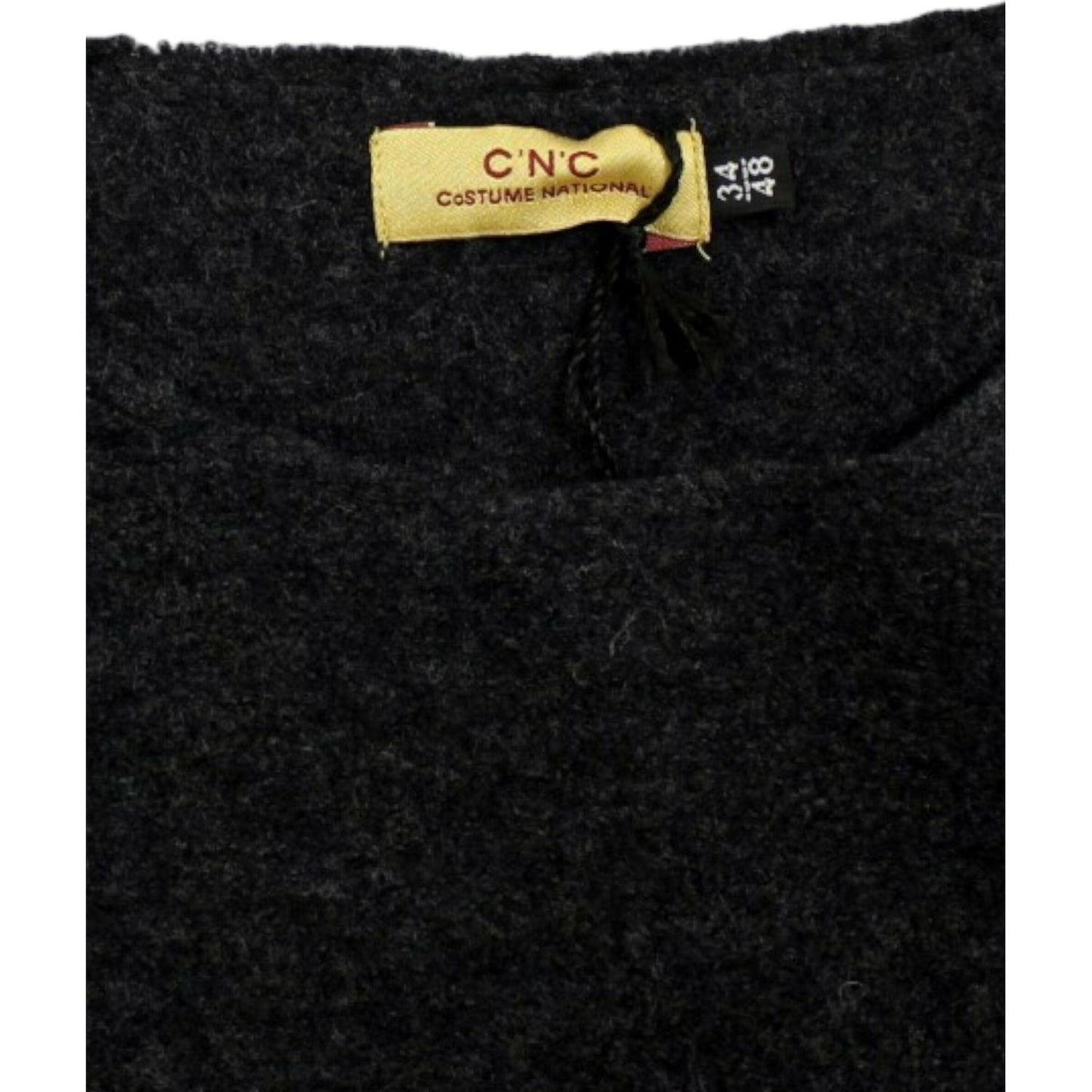 Costume National Gray wool crewneck sweater Costume National